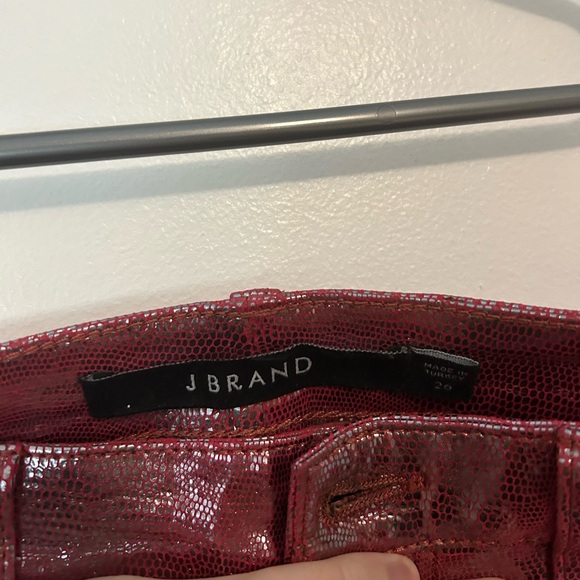 JBrand Leather metallic pink pants - Picture 5 of 5